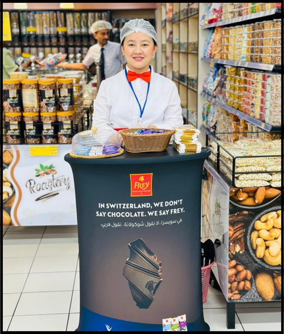 Frey Swiss chocolate sampling